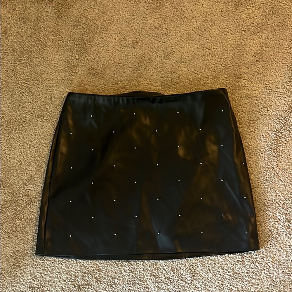 Elegant Black Skirt with Embellishments